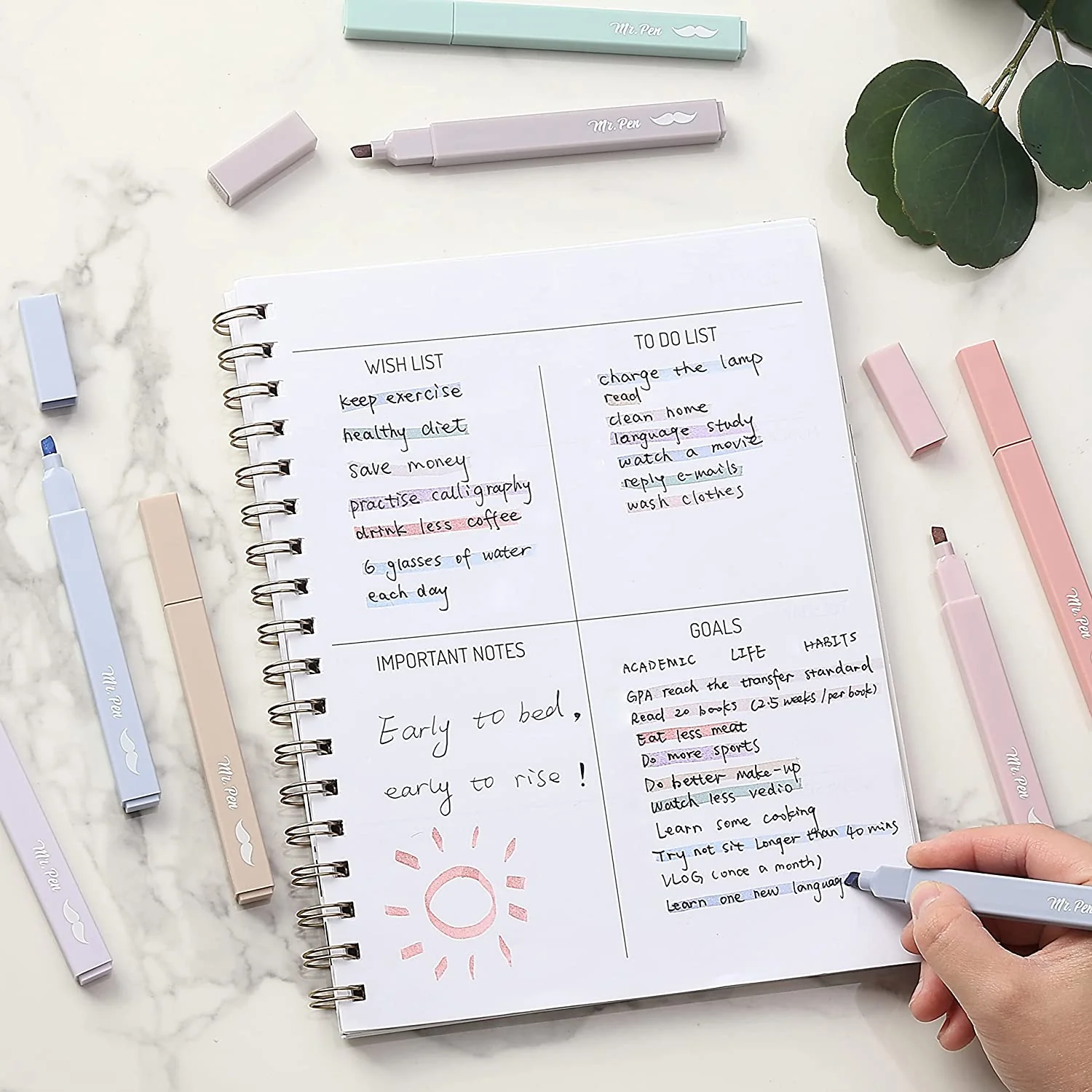 Aesthetic Highlighters, 16 Pack, Assorted Colors, No-Bleed Ink, Chisel Tip, Cute Bible-Safe Study Supplies - Image 18