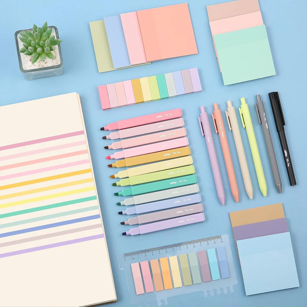 Bible Journaling Set – Gel Pens, Highlighters, Sticky Notes, Stickers & Pencil Case Options - Image 14