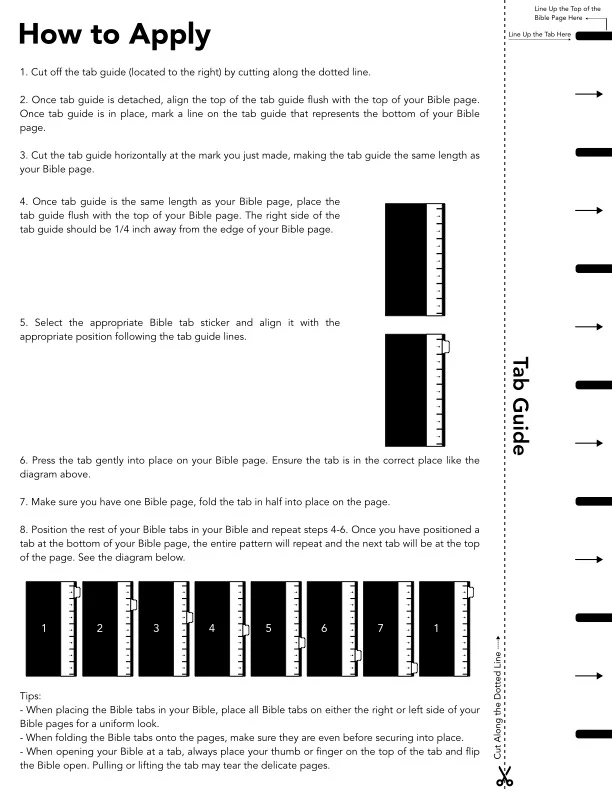 Bible Tabs, 75 Boho Theme, Laminated, Easy Apply, Old & New Testament, Journal Tabs - Image 10