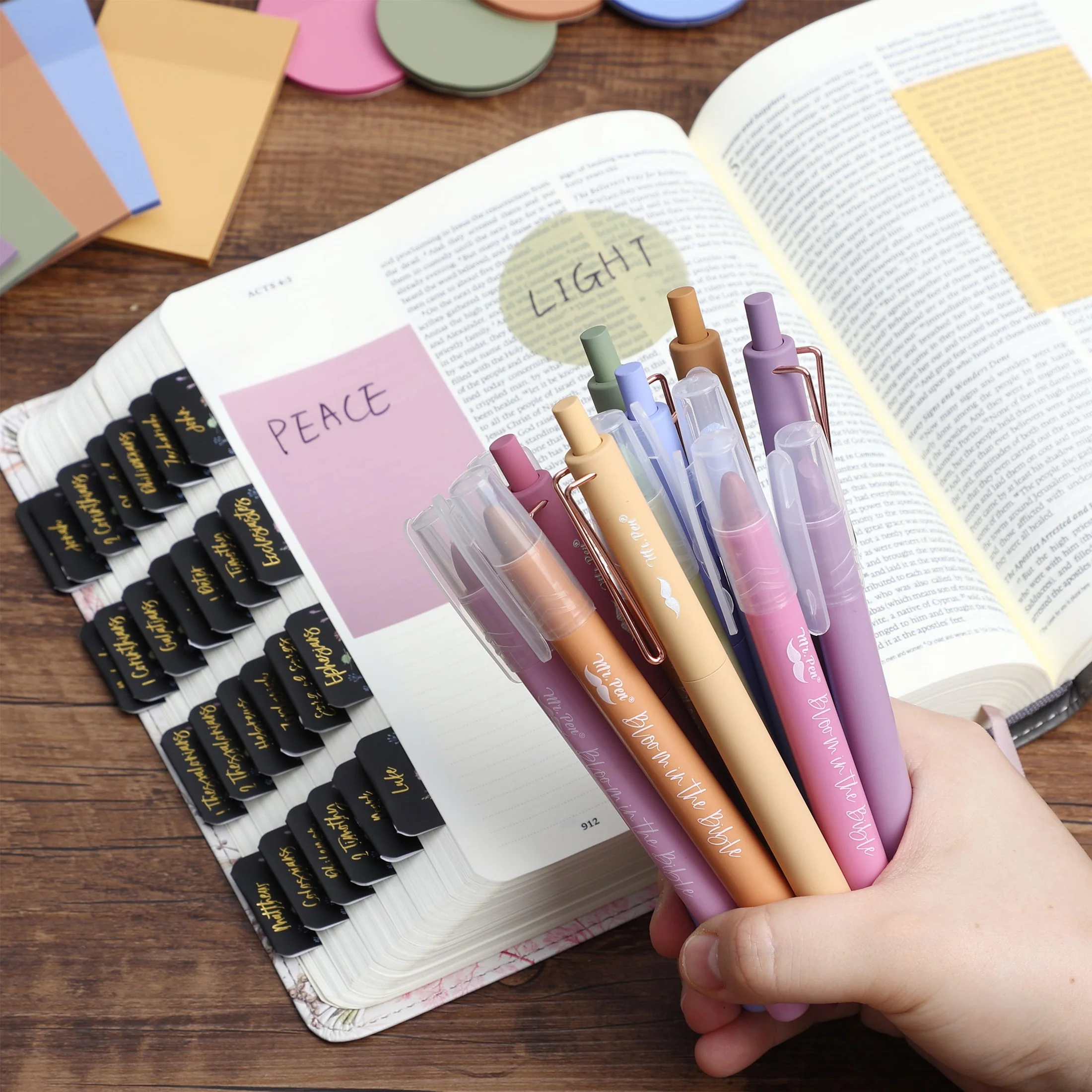 Mr. Pen – Bloom in the Bible Journaling Kit, Bible Journaling Gift Set with Highlighters, Pens, Stickers, Tabs & More - Image 7