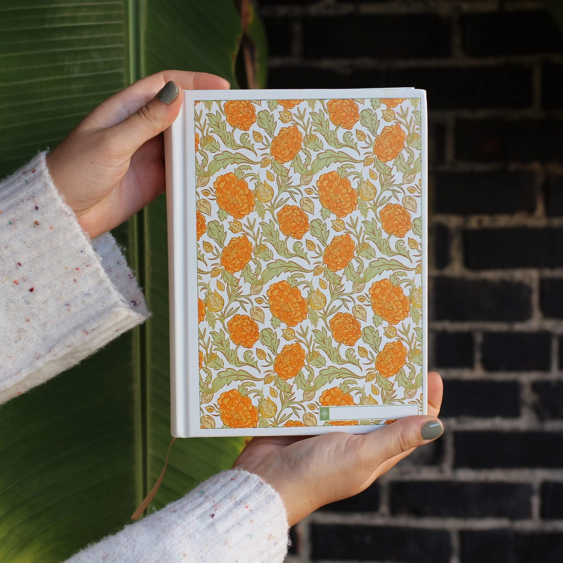 ESV Custom Single Column Journaling Bible®, Floral Hardcover with Name Box – Pink, Blue, Cream, or Marigold - Image 9