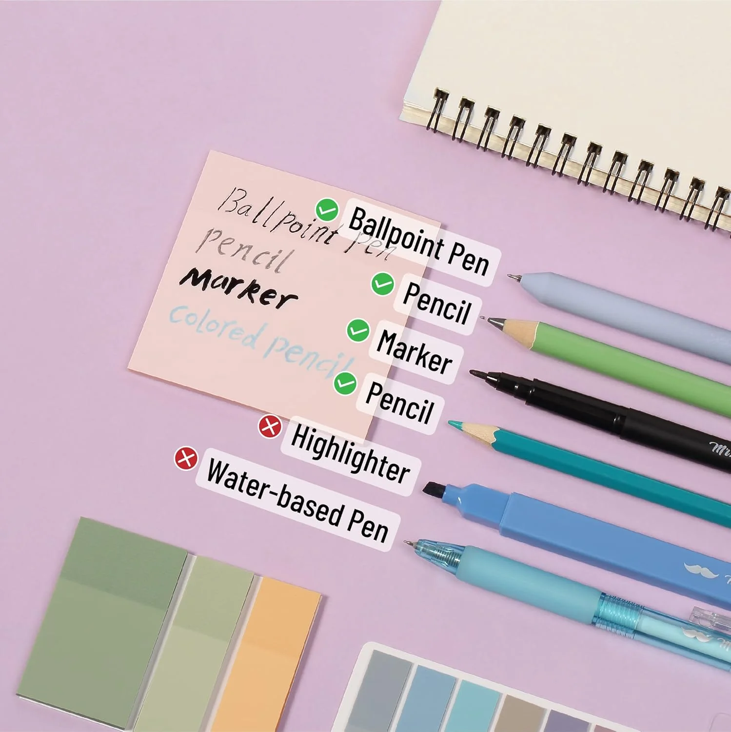 Aesthetic Book Annotation Kit, 38 Pcs, Highlighters, Gel Pens & Sticky Notes Set - Image 28