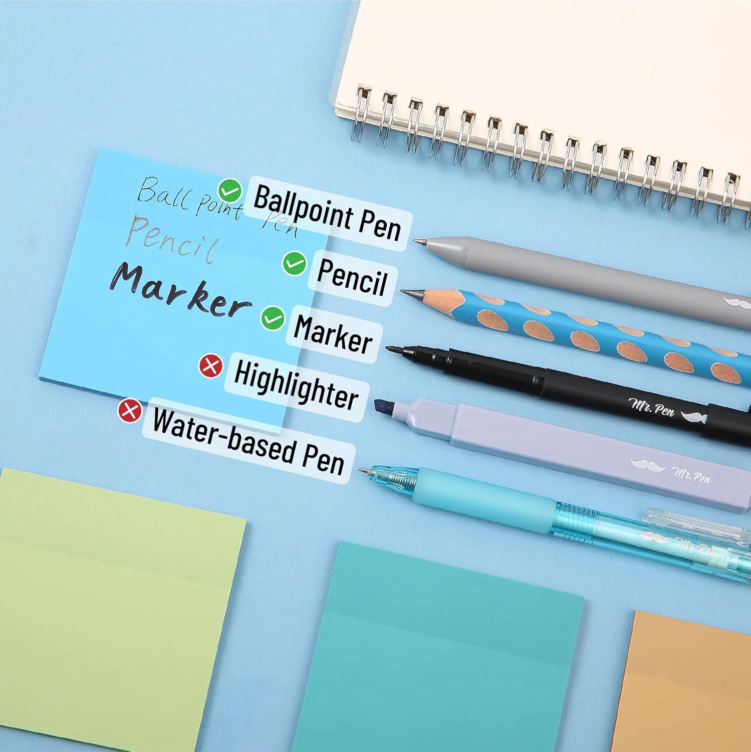 Aesthetic Book Annotation Kit, 38 Pcs, Highlighters, Gel Pens & Sticky Notes Set - Image 4