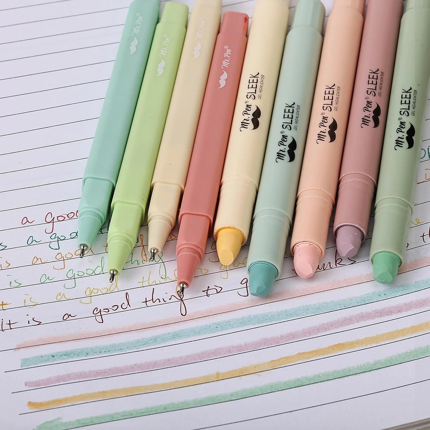 Aesthetic Gel Highlighters and Pens No Bleed, 12 Pack, Pastel Colors Bible Highlighters and Pens No Bleed, Bible Pens No Bleed Through, Bible Highlighter, No Bleed Highlighters - Image 7