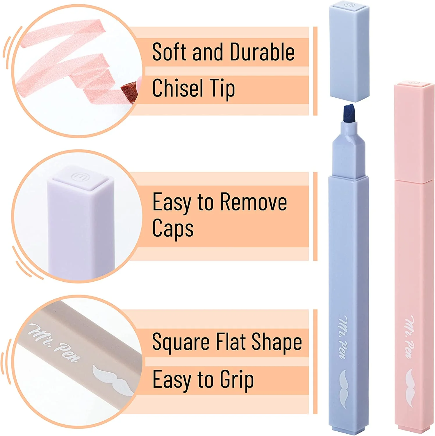 Aesthetic Highlighters, 16 pcs, Chisel Tip, Morandi Colors, No Bleed Bible Highlighter Pastel, Assorted Colors, Cute - Image 3