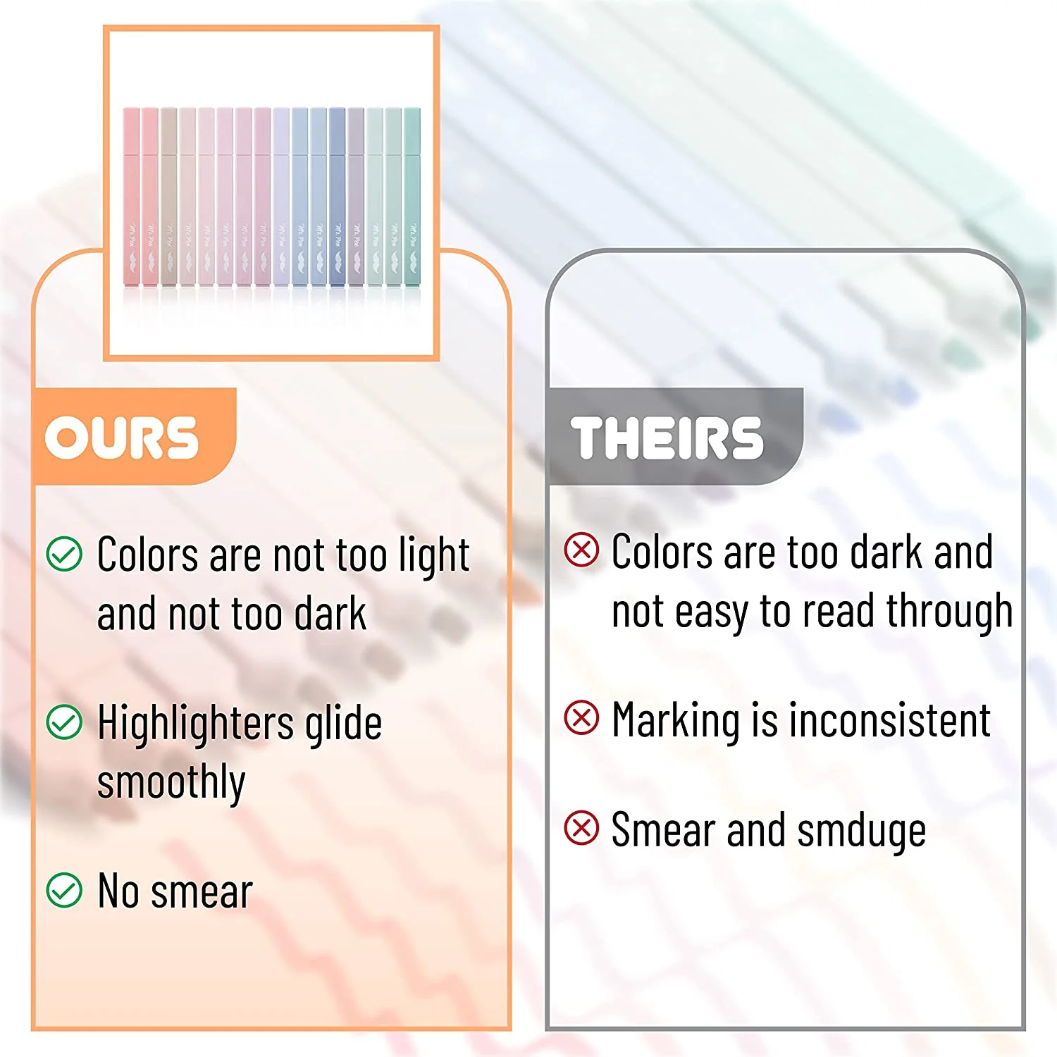 Aesthetic Highlighters, 16 pcs, Chisel Tip, Morandi Colors, No Bleed Bible Highlighter Pastel, Assorted Colors, Cute - Image 5