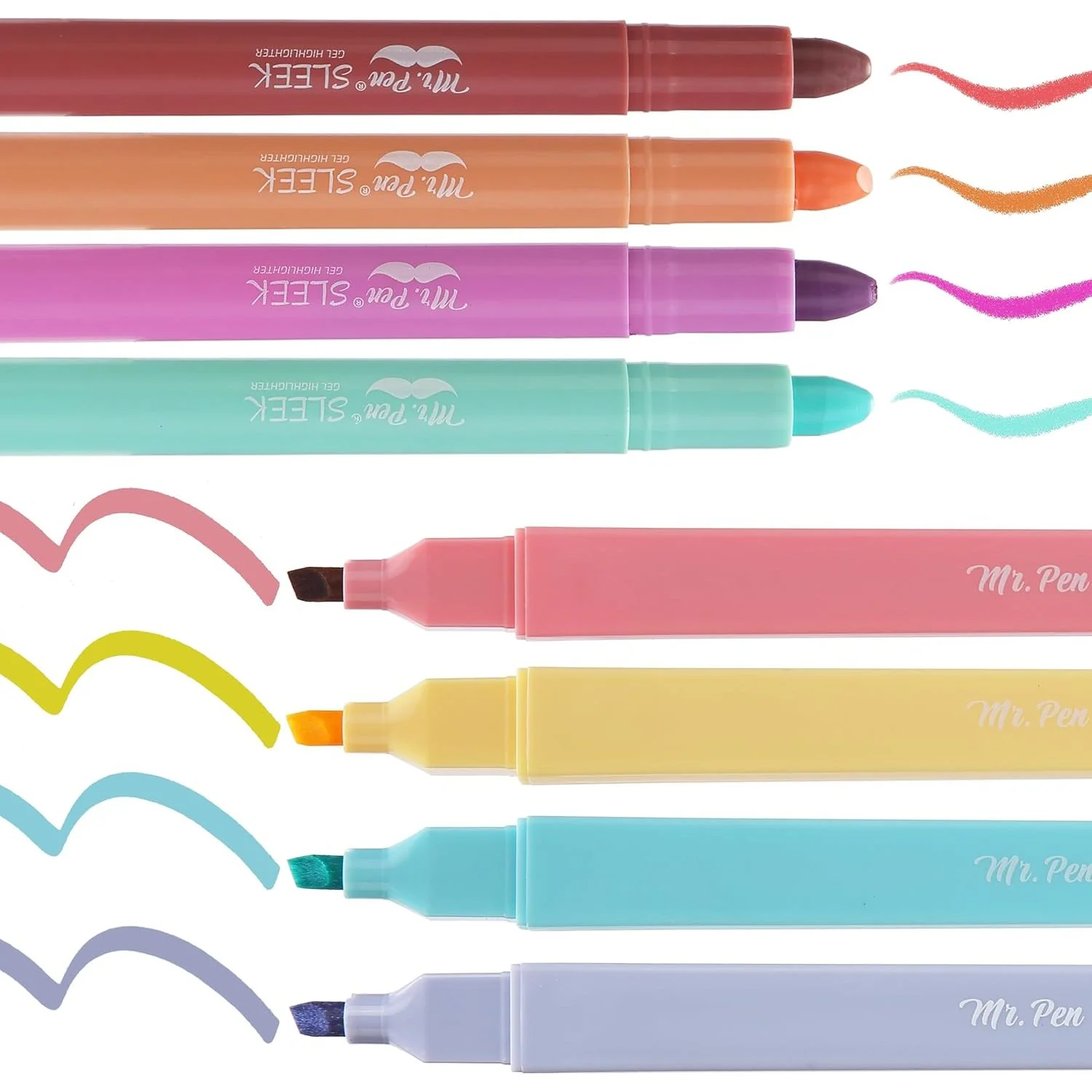 Bible Highlighters & Gel Highlighters, 8 Pack, Assorted Colors, No Bleed - Image 7