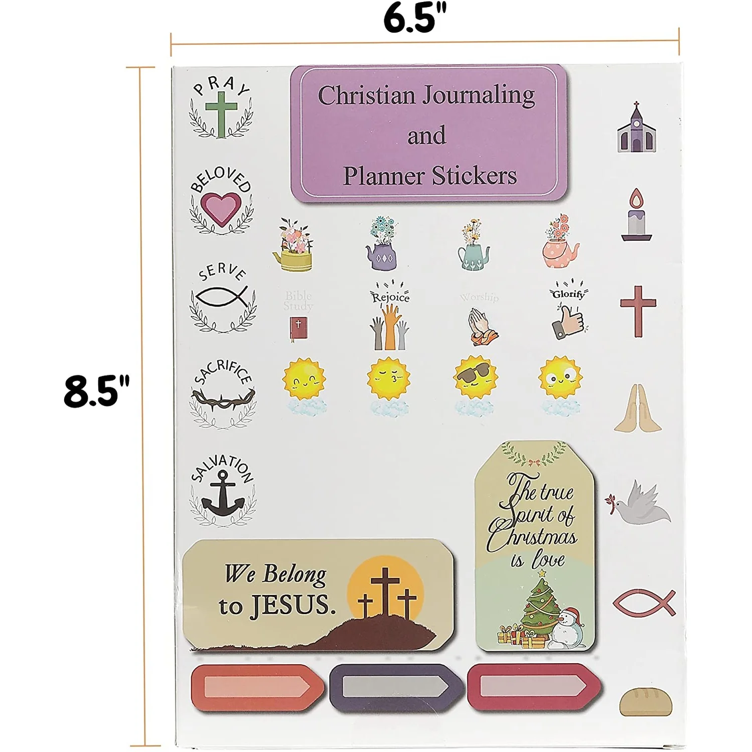 Christian & Bible Journaling Stickers, 31 Sheets, 1034 pcs - Image 6