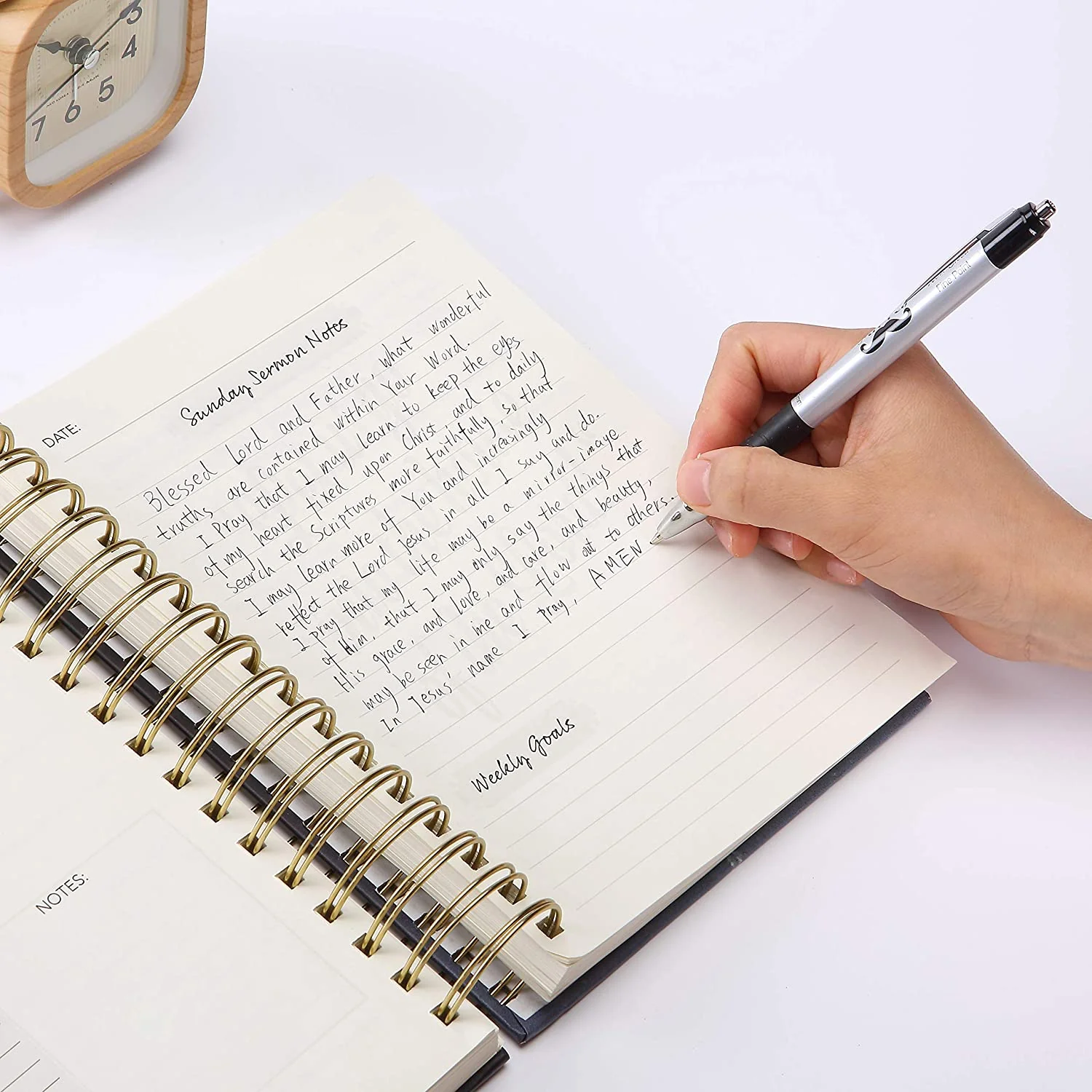 Christian Planner, 365 Pages, Daily Bible & Prayer Journal with Floral Cover - Image 5