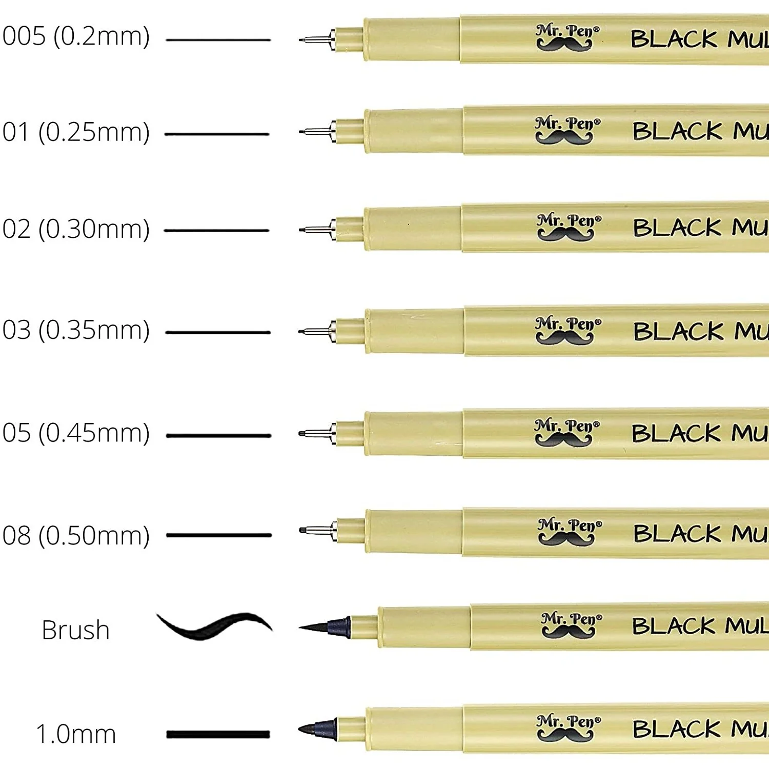 Fineliner Drawing Pens, 8 Pack Black Multiliner Set, Waterproof Ink for Sketching, Notes & Bible Journaling - Image 10