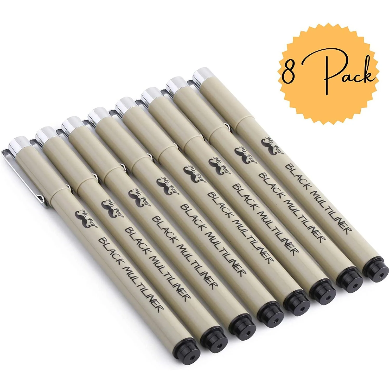 Fineliner Drawing Pens, 8 Pack Black Multiliner Set, Waterproof Ink for Sketching, Notes & Bible Journaling - Image 12