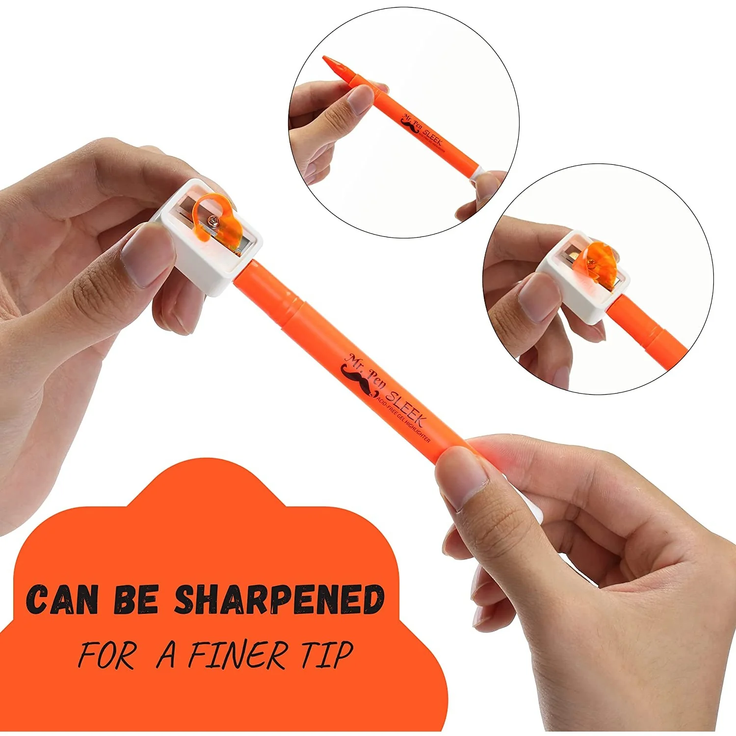 No-Bleed Gel Bible Highlighters, 16 Pack, 8 Pastel + 8 Vibrant Colors, Twist-Up, Sharpenable - Image 5