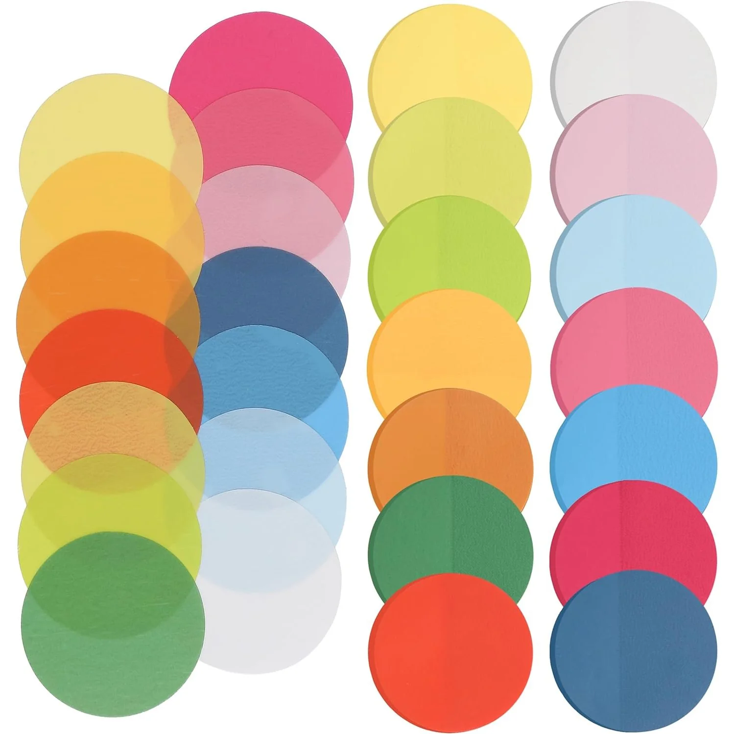 Transparent Round Sticky Notes, 560 Pcs, Assorted Colors, 28mm, Sticky Tabs with Quick-Dry Pen - Image 18