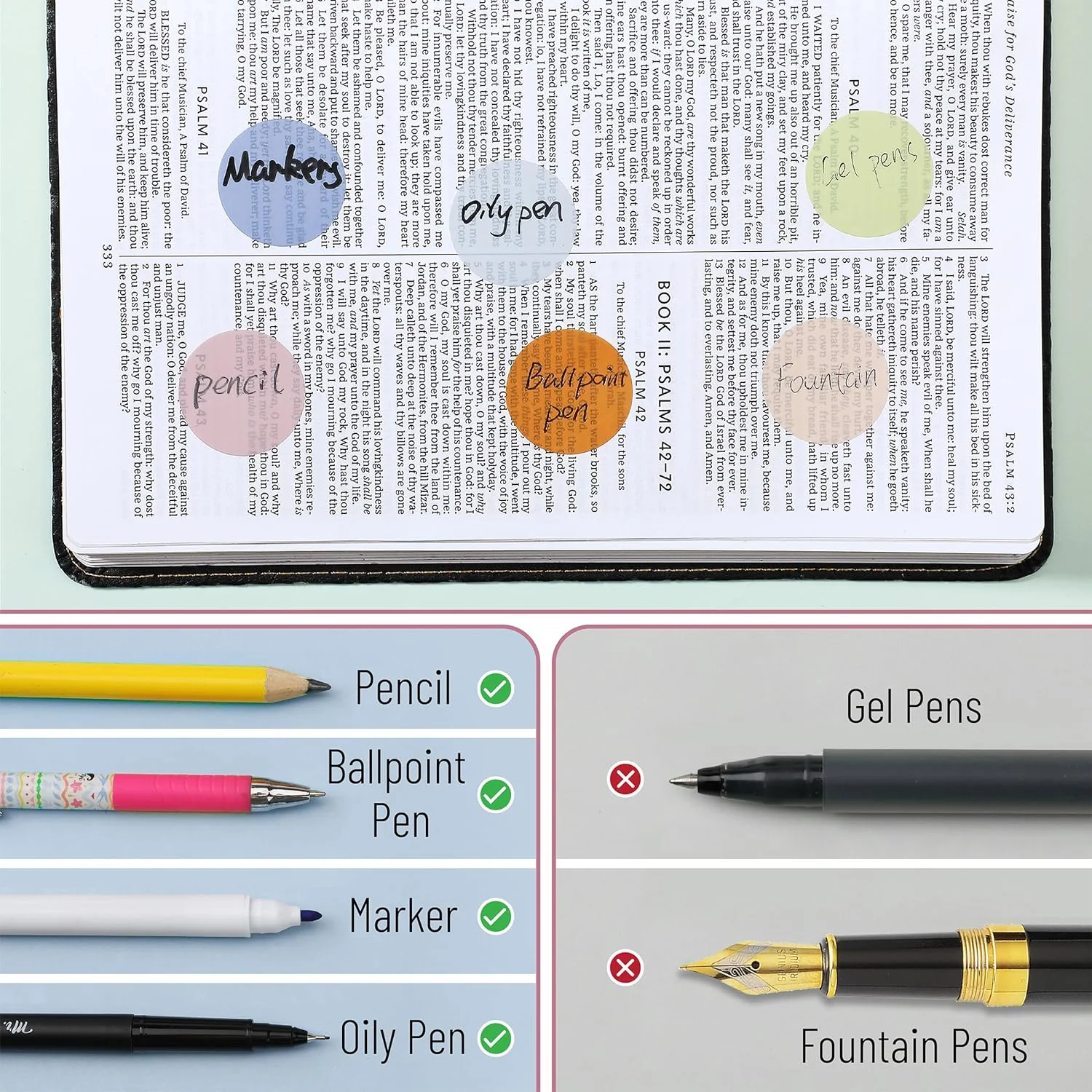 Transparent Round Sticky Notes, 560 Pcs, Assorted Colors, 28mm, Sticky Tabs with Quick-Dry Pen - Image 24