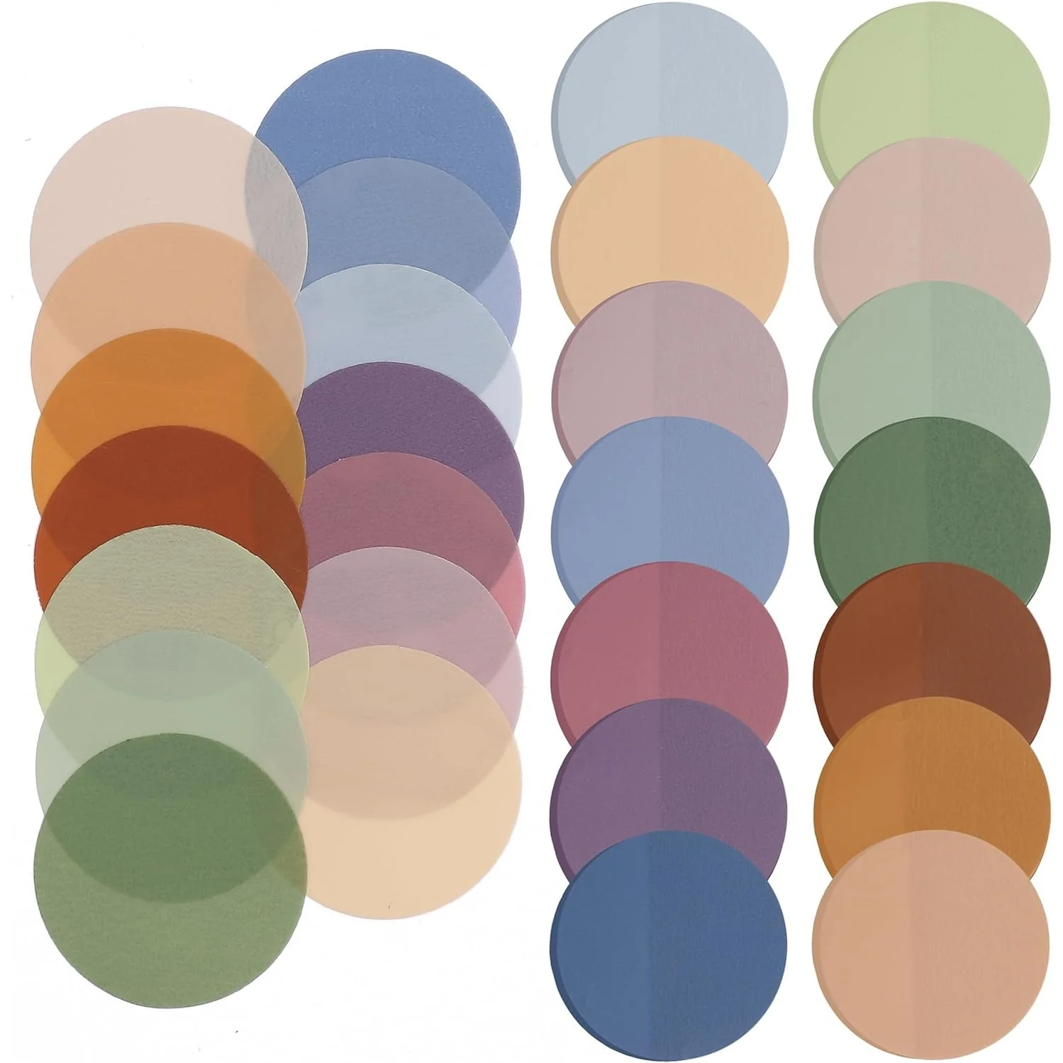 Transparent Round Sticky Notes, 560 Pcs, Assorted Colors, 28mm, Sticky Tabs with Quick-Dry Pen - Image 26
