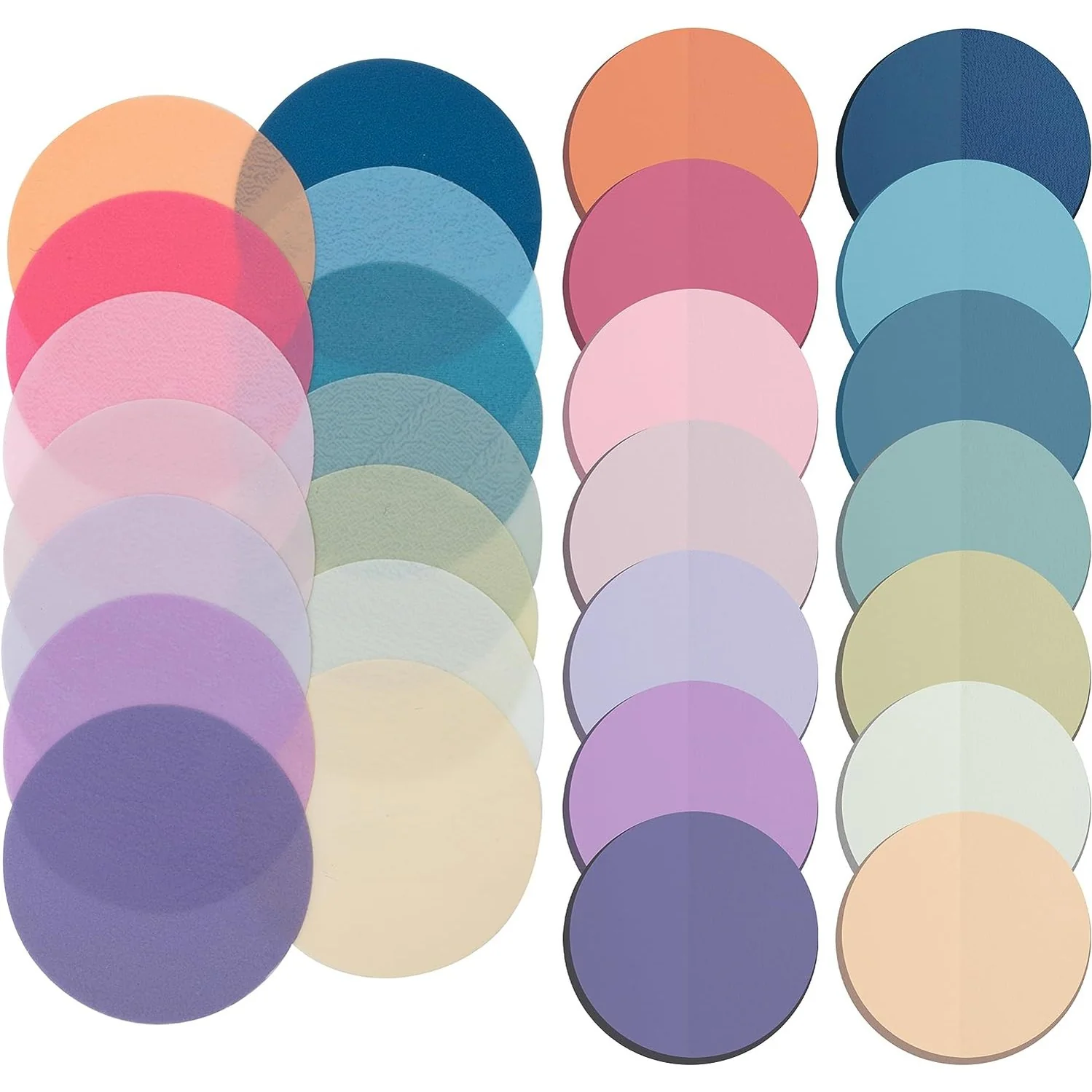 Transparent Round Sticky Notes, 560 Pcs, Assorted Colors, 28mm, Sticky Tabs with Quick-Dry Pen - Image 9